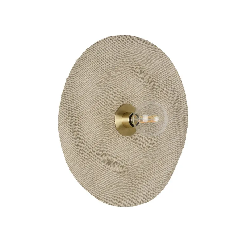 Market Set Lampa ścienna / kinkiet Rivage beżowy śr. 48 cm - Oferta limitowana