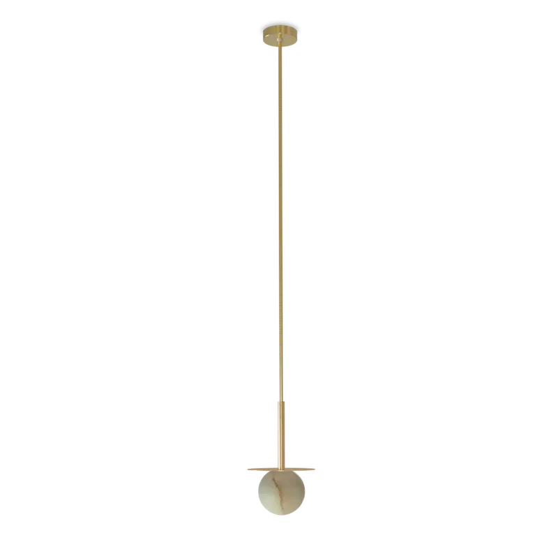 Hit sprzedaży | Robin Lampa wisząca Royal Disc śr. 15 cm alabastrowa