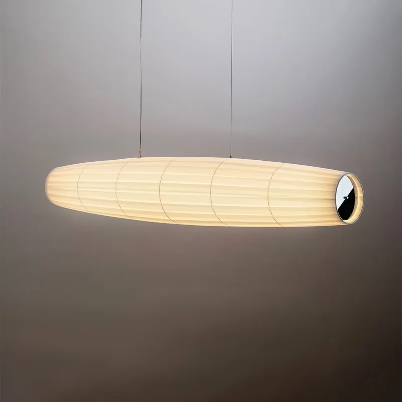 10 heures 10 Lampa wisząca Colonne horizontal szer. 160 cm biała | Bezpośrednio od producenta