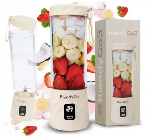 Oryginalny Blender Bezprzewodowy BlendyGo 3 Beżowy USB - Promocja