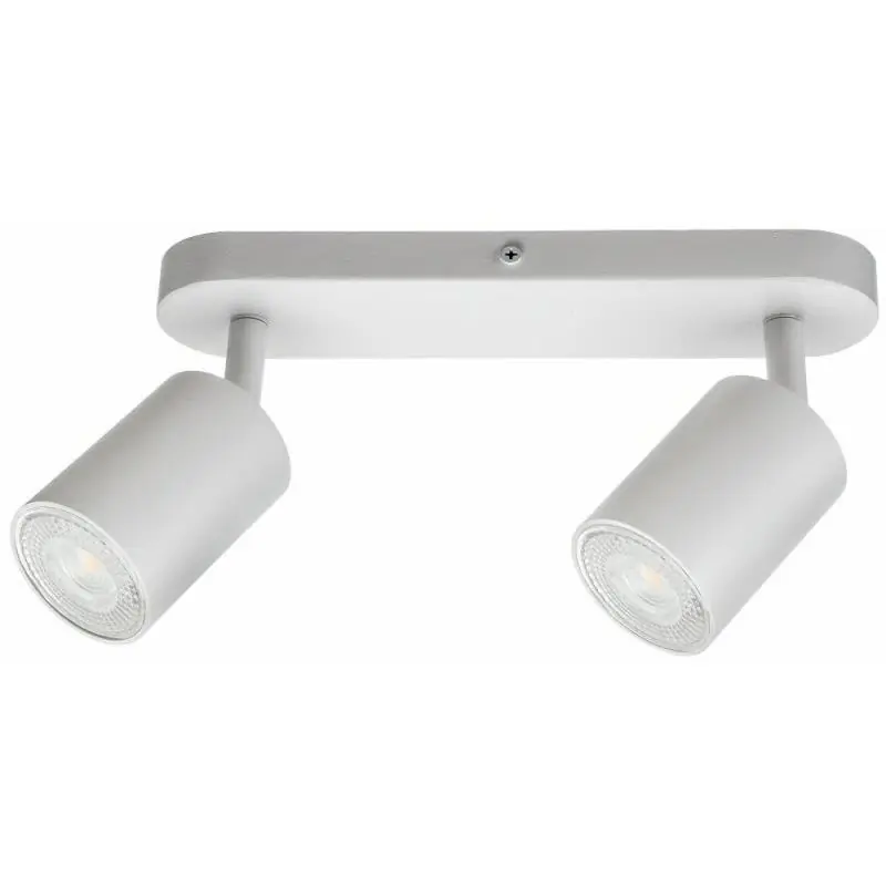 Kup online - Lampa Oprawa SIENA-ALU-W/W 2xgu10 biała z białym przegubem - kinkiet plafon