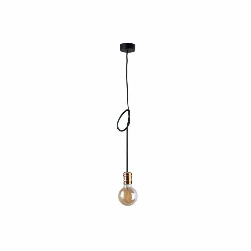 Nowodvorski lampa wisząca CABLE E27 x 1 Przewód w oplocie Stal lakierowana Czarny ~220-230 V MAX 1x60W - Oferta specjalna