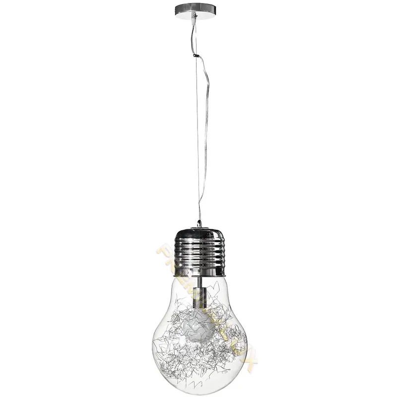 Lampa oprawa wisząca CLOTILDE fi300*H1500mm 1xE27 TRANS Szkło + metal hurtownia led Premium Lux - Najwyższa jakość