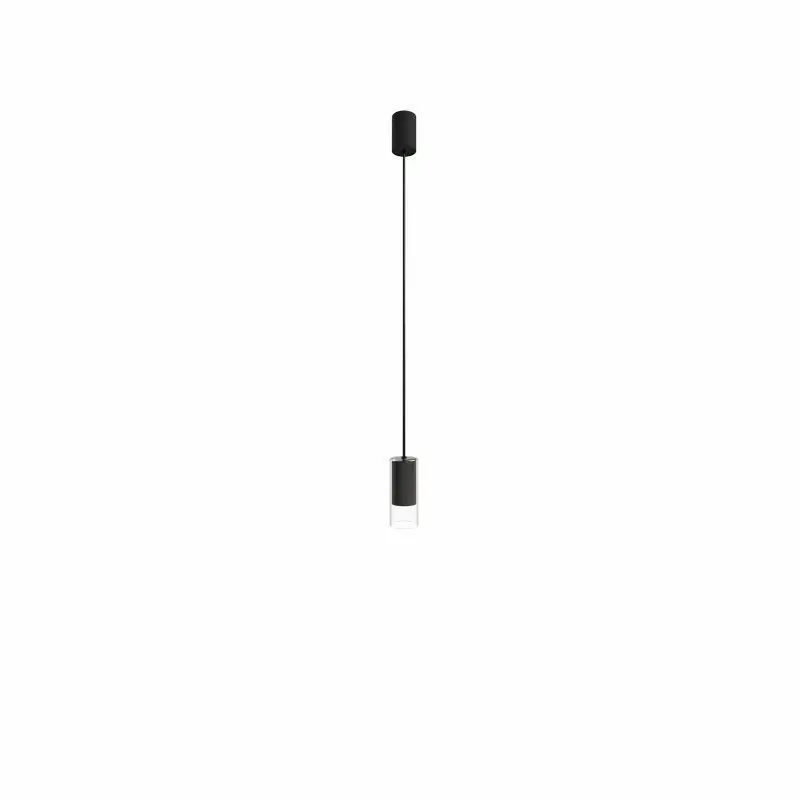 Nowodvorski lampa wisząca CYLINDER S GU10 x 1 Szkło Stal lakierowana Transparentny 220-230 V MAX 10W only LED | Wybór klientów