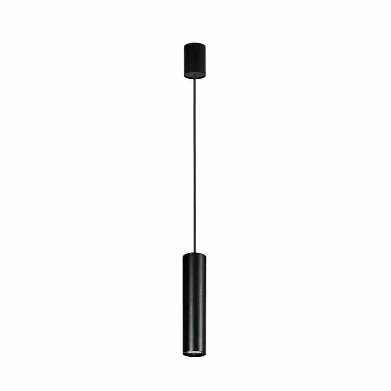 Produkt premium | Nowodvorski lampa wisząca EYE M GU10 x 1 Stal lakierowana Czarny ~220-230 V MAX 1x10W only LED